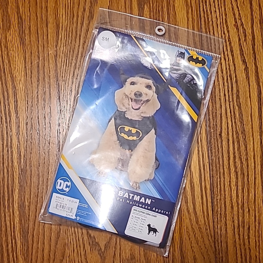 NIP Batman Dog Halloween Costume